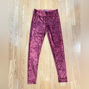 Sz 10 TNL by Aritzia Womans Rich Plum Valour Cozy High Rise Leggings